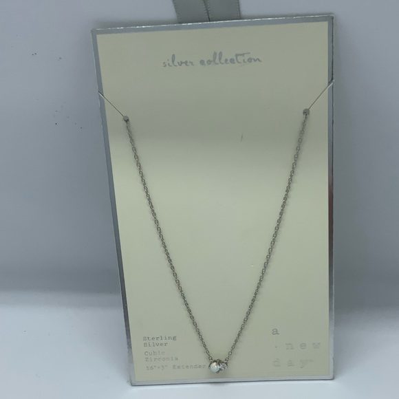 A New Day Silver Cubic Zirconia Necklace - Picture 4 of 14